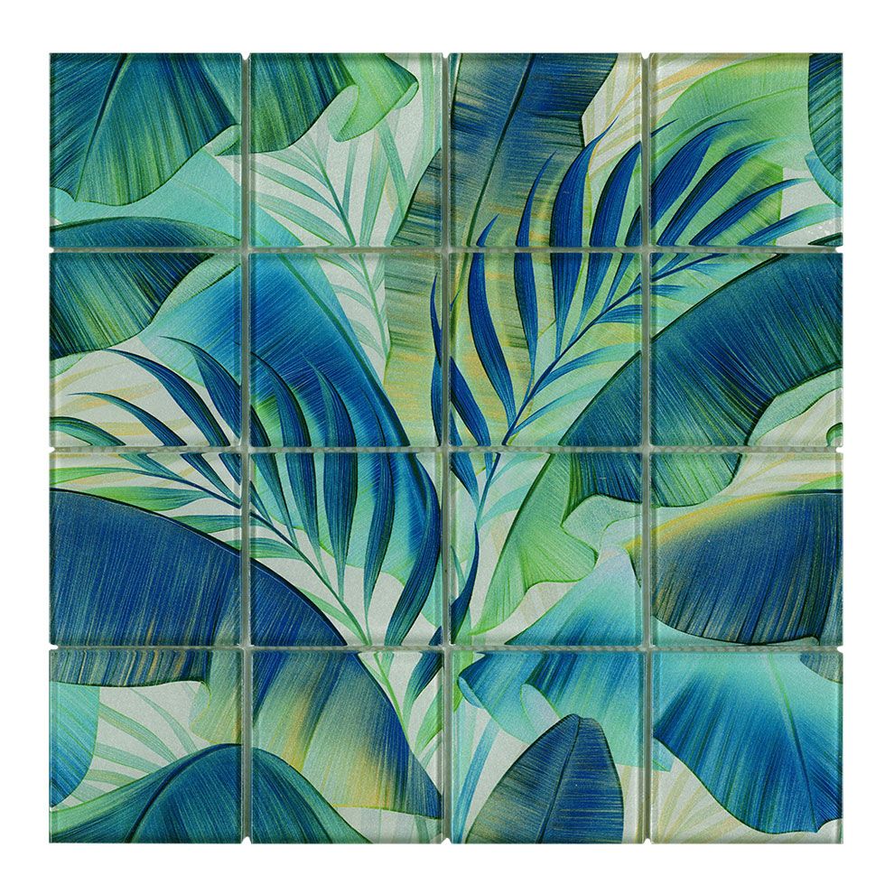 PIANTA-2 7.5x7.5 blu glzd. Glasmozaïek PIANTA-2 7.5x7.5 blu glzd. Glasmozaïek