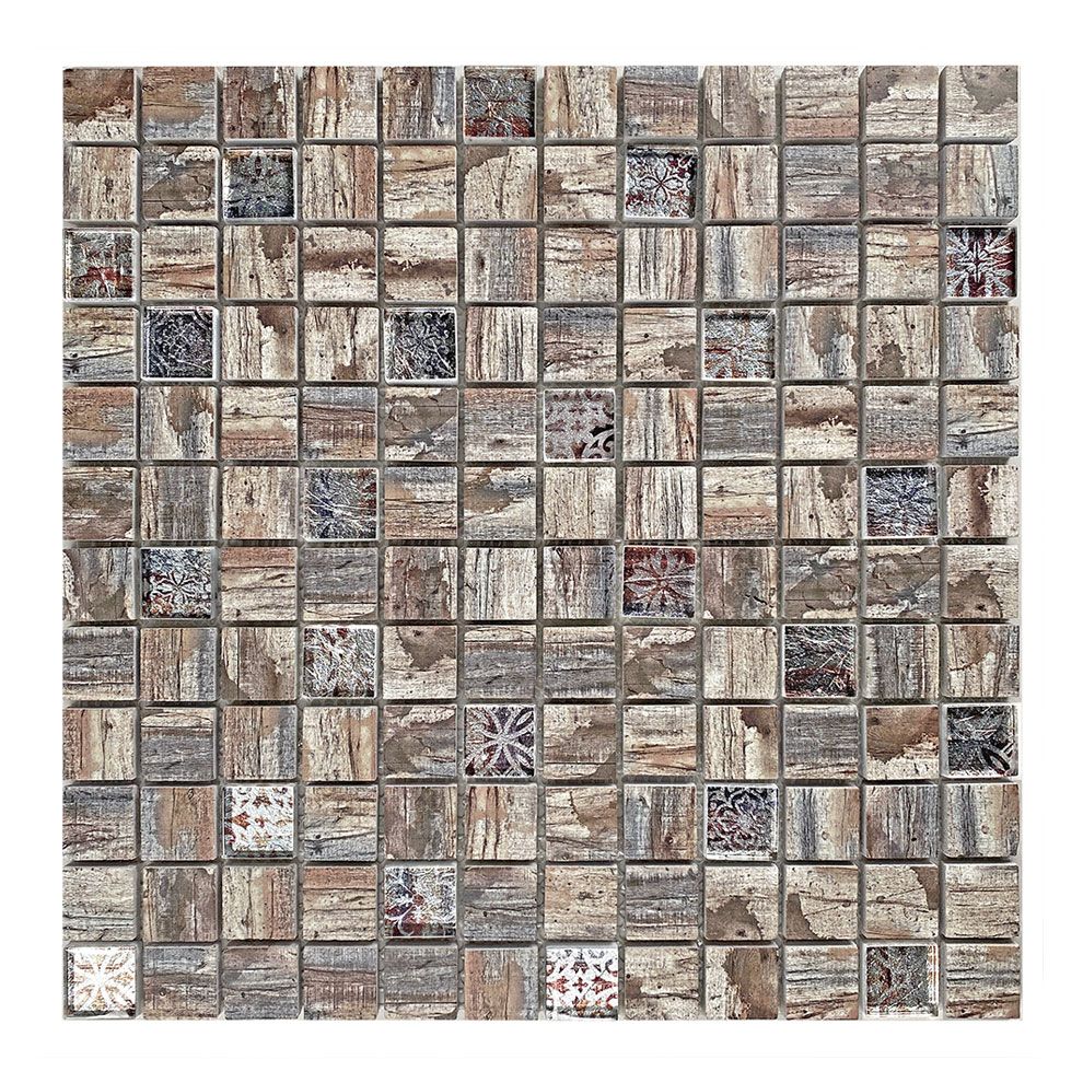 Mini SHABBY CHIC-2 2.3x2.3 beige Materiaal-Mix