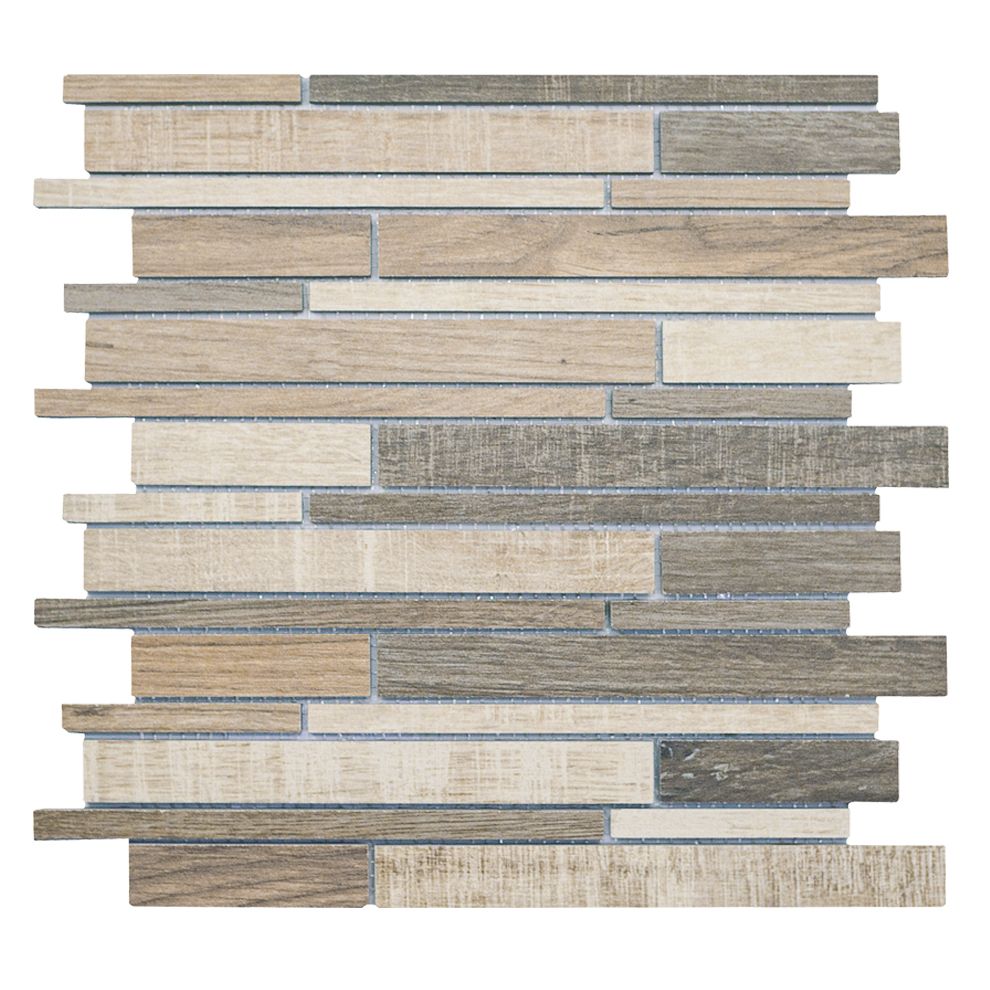 Mosaico MULTI WOOD-1 marrone/beige porcellanatomosaik Mosaico MULTI WOOD-1 marrone/beige porcellanatomosaik