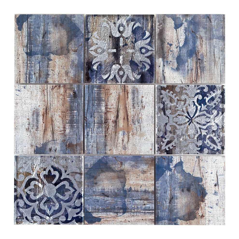 Maxi SHABBY CHIC-1 10x10 azul  Materiaal-Mix