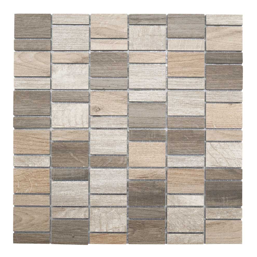 Mosaico VARI WOOD-1 porcellanatomosaik Mosaico VARI WOOD-1 porcellanatomosaik