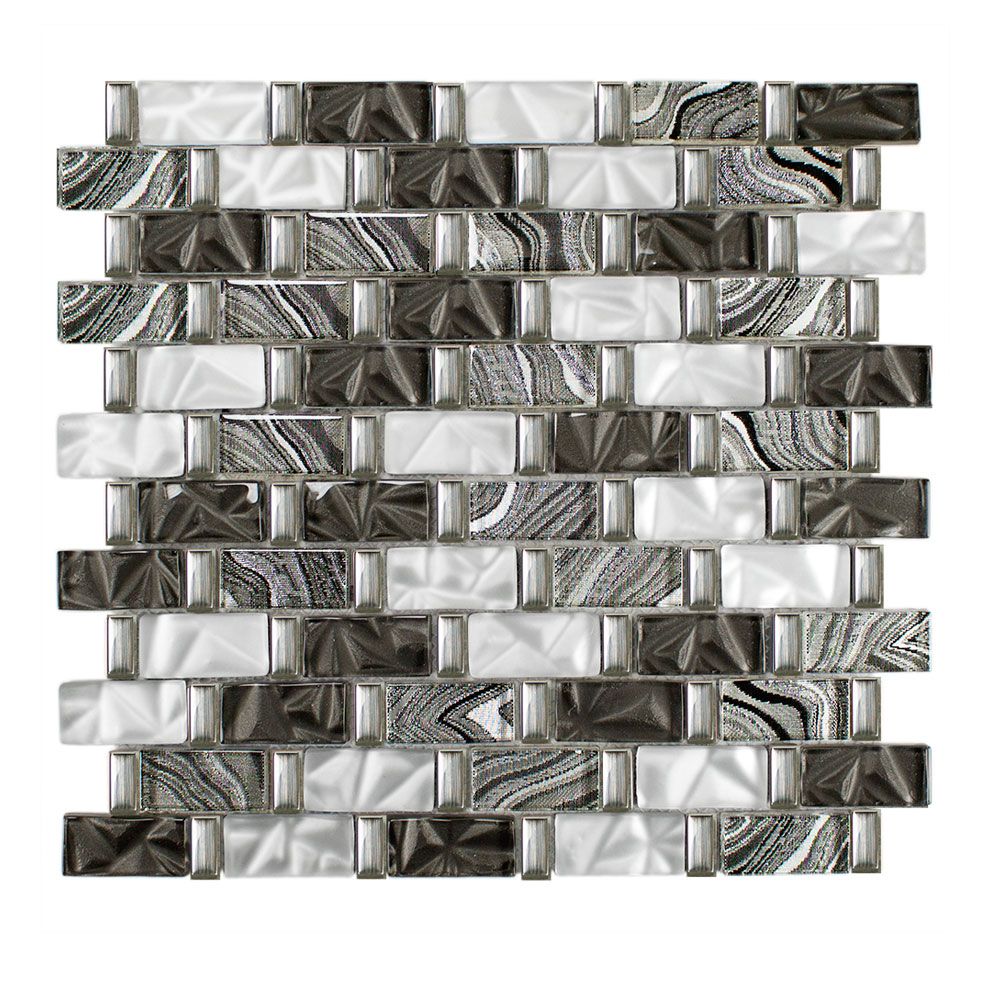 Brick 2.3 STELLINA-2 gris Glasmozaïek Brick 2.3 STELLINA-2 gris Glasmozaïek