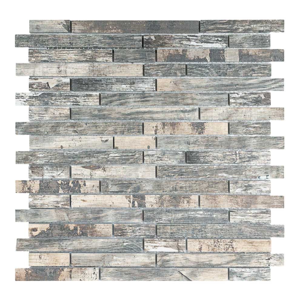 Mosaico BRICK VINTAGE-2 noce  porcellanatomosaik