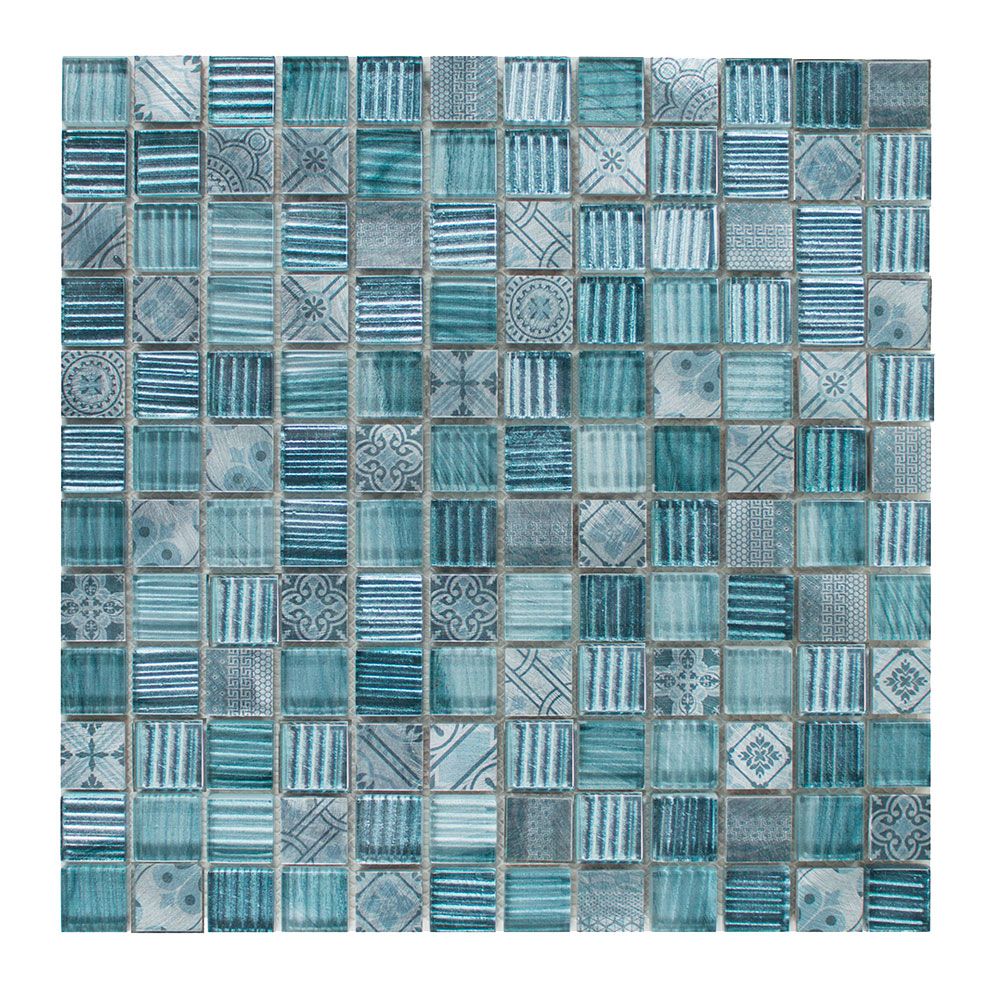 NOBILE-2 2.3x2.3  azzurro Materiaal-Mix