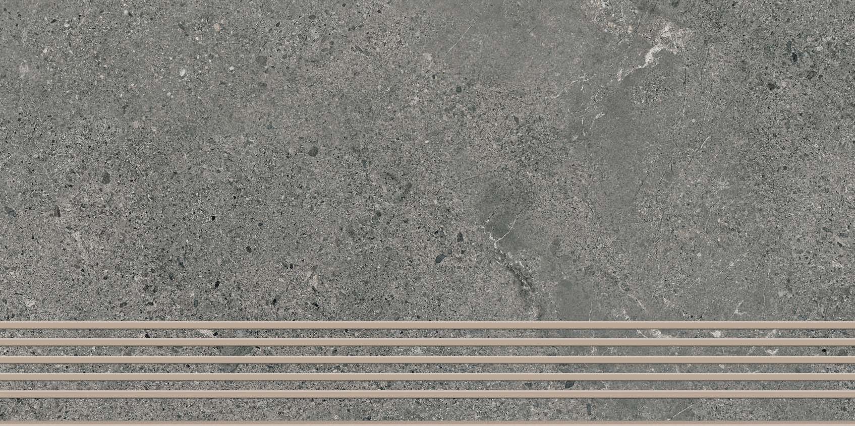 AUTHORITY GRAPHITE traptrede mat, 30x60 cm, R10 AUTHORITY GRAPHITE traptrede mat, 30x60 cm, R10
