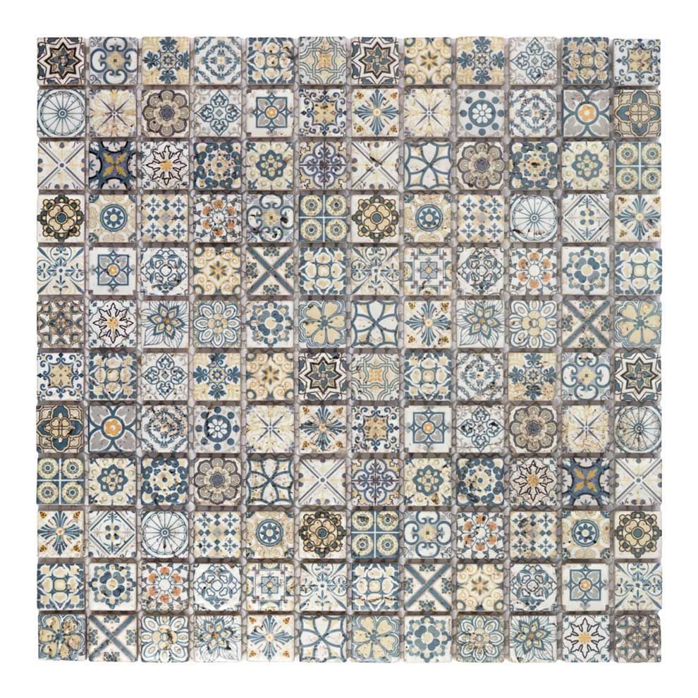 Mini PATCHWORK-3 2.3x2.3 beige natuursteenmosaik