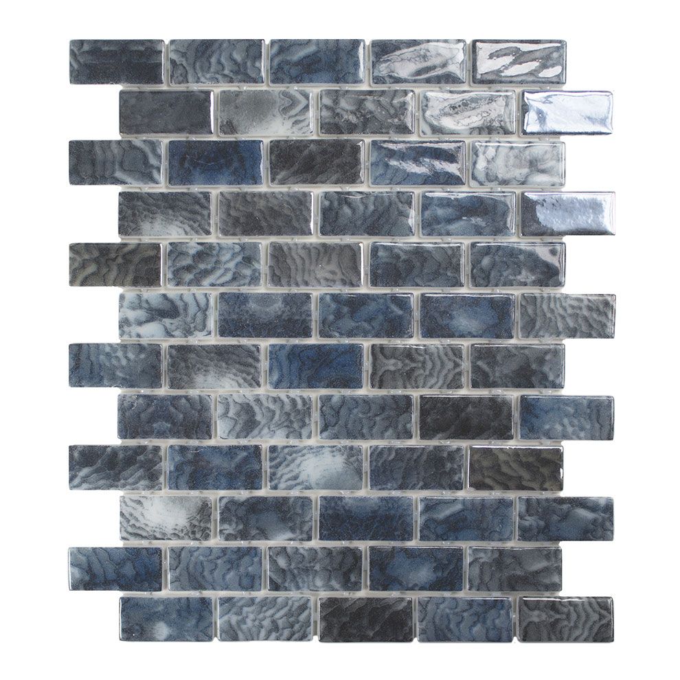 BRICK 2.5 Acqua-1 gris glzd. Glasmozaïek BRICK 2.5 Acqua-1 gris glzd. Glasmozaïek