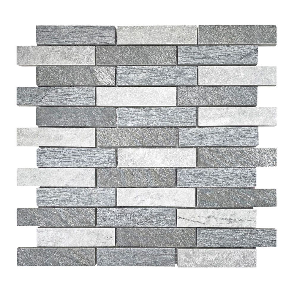 Mosaico MURO ARDESIA-1 antraciet/bianco/grigio porcellanatomosaik Mosaico MURO ARDESIA-1 antraciet/bianco/grigio porcellanatomosaik