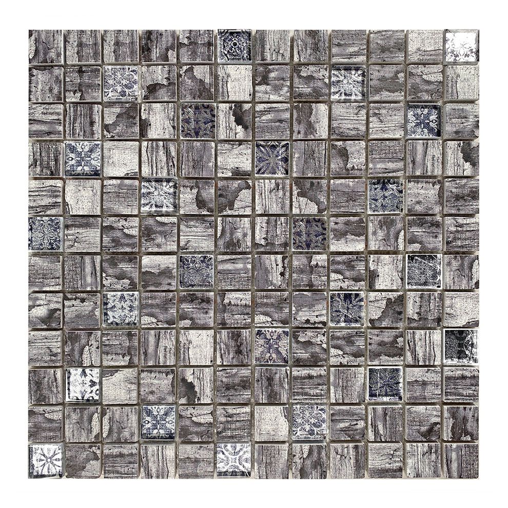 Mini SHABBY CHIC-4 2.3x2.3 grigio  Materiaal-Mix