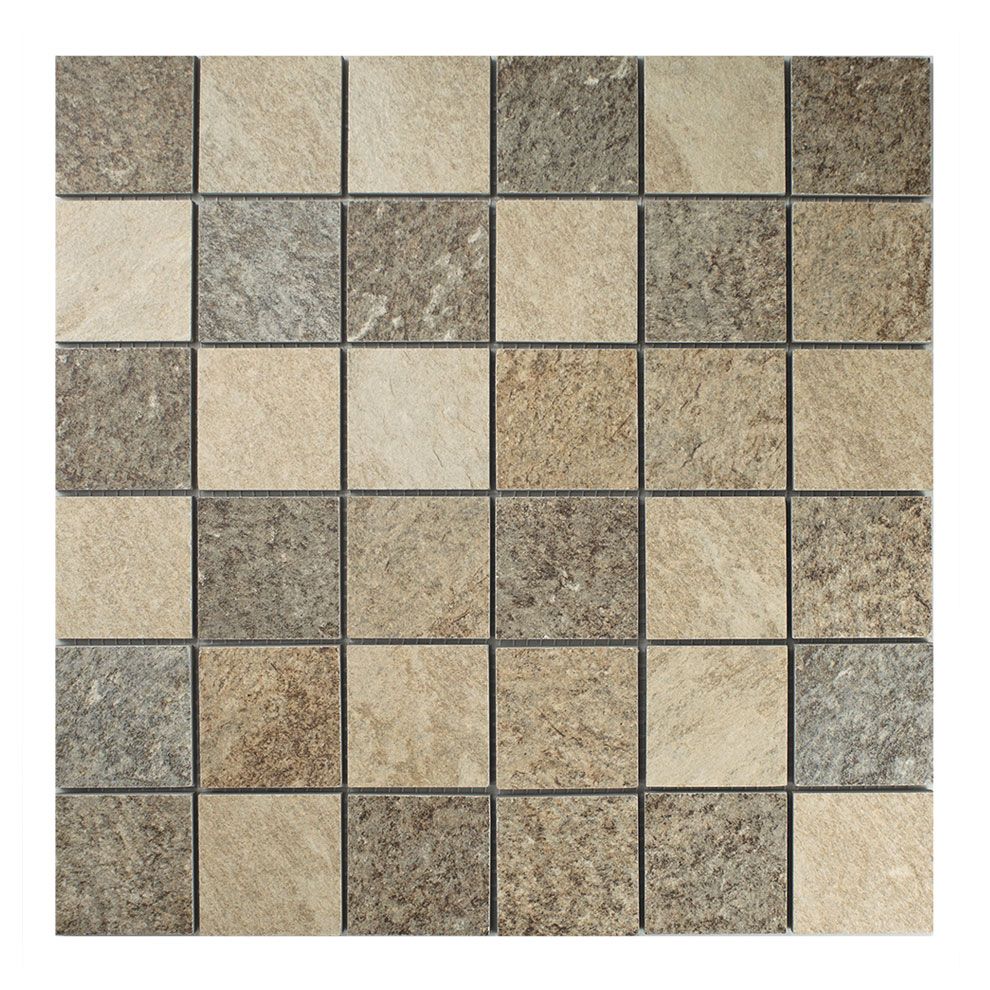 Mosaico ARDESIA-4 4.8x4.8 Sand porcellanatomosaik Mosaico ARDESIA-4 4.8x4.8 Sand porcellanatomosaik