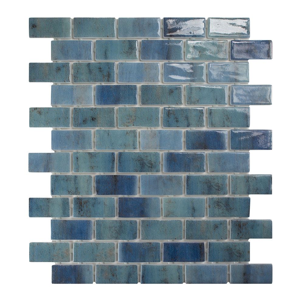 BRICK 2.5 Mare-3 aquamarine glzd. Glasmozaïek BRICK 2.5 Mare-3 aquamarine glzd. Glasmozaïek