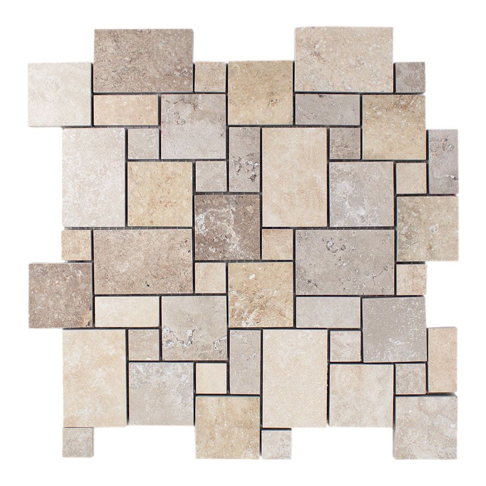 Mosaico OPUS TRAVERTINO porcellanatomosaik Mosaico OPUS TRAVERTINO porcellanatomosaik